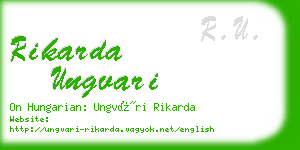 rikarda ungvari business card